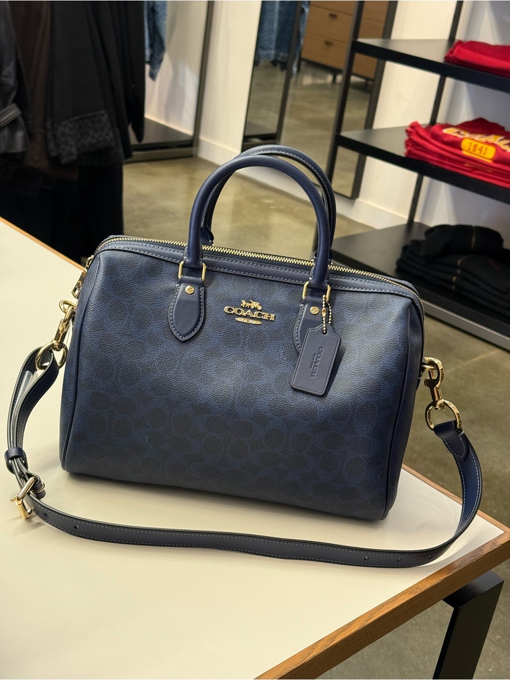 Coach Rowan Large Satchel Bag In Signature Canvas CEY74